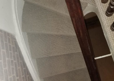 Carpet Installation on Spiral Staircase