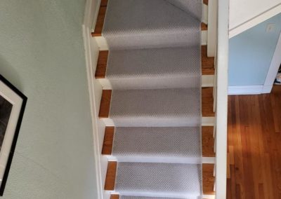 Carpet Runner on Hardwood Stairs