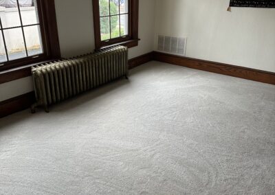 Grey Carpet Install in Bedroom